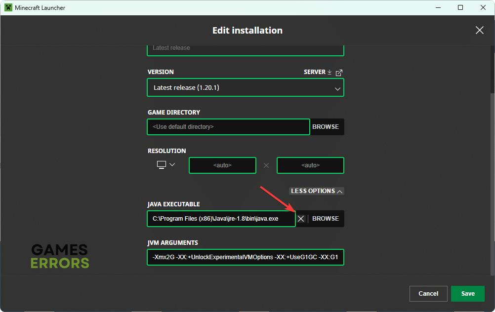 deleting java executable minecraft